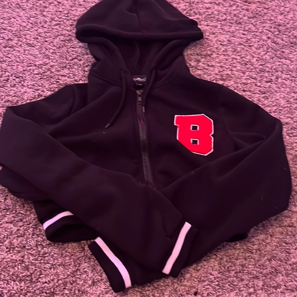 cropped jacket, would look cute with jeans